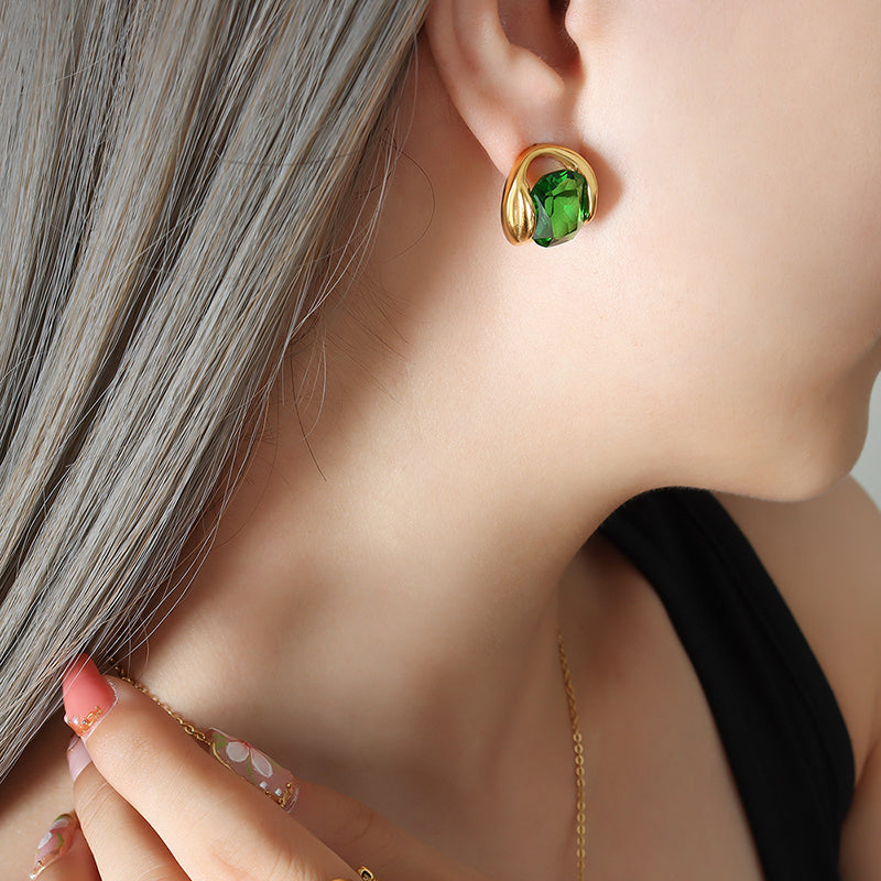 JADE  EARRING