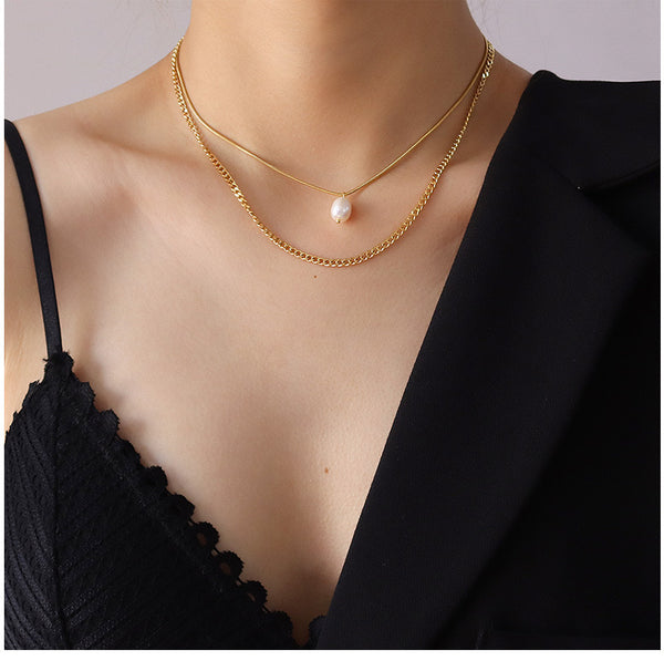 PENDANT FRESHWATER  PEARL SWEATER CHAIN