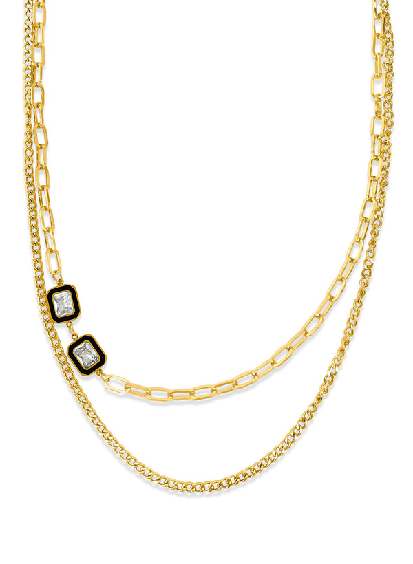 CHUNKY CHAIN DIAMOND NECKLACE