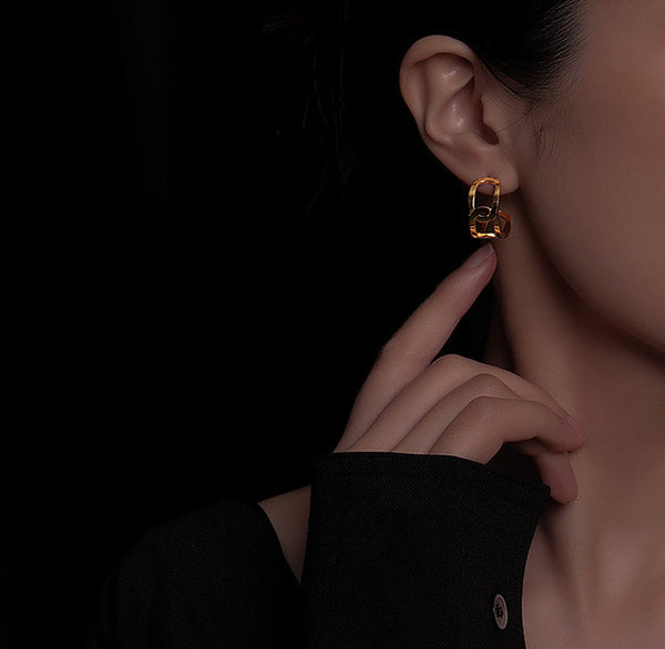 ITALIAN GEOMETRIC EARRINGS