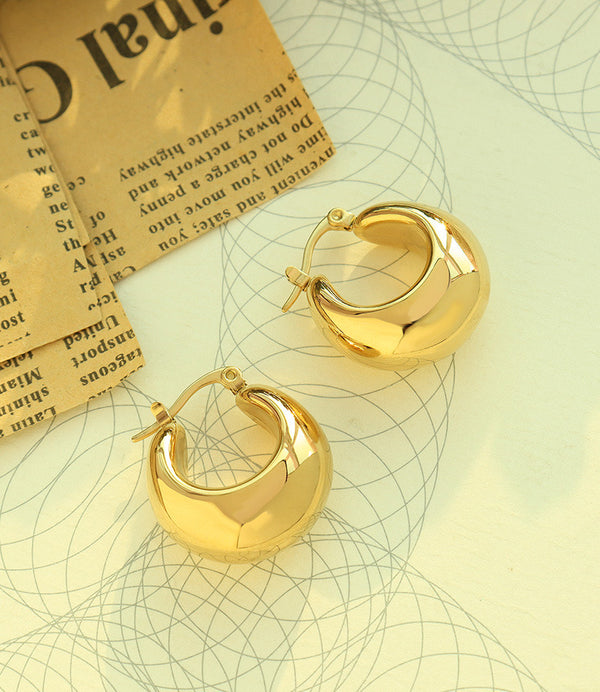 GEOMETRIC U-SHAPED HOOPS