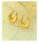 MODERN STYLE ROUND EARRINGS