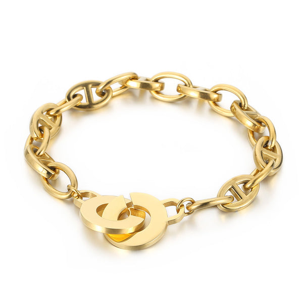 OVAL OPEN BUCKLE BRACELET